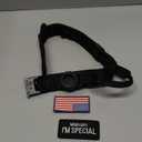 Tactical AirTag Dog Collar - Heavy Duty, Adjustable GPS Collar Compatible with Apple AirTag, with Holder & Control Handle for Medium/Large Dogs [ Black, XL ] (XL(19.5"-25"))