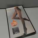 200D Thermal Opaque Winter Tights, Skin-Permeable, Slim Fit (Gray, M)