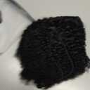 LEOSA Kinky Straight Drawstring Ponytail Extension for Black Women Tail Warping Pony tail Hair Extainson Natural Black Ponytail Synthetic 16" Yaki Straight Ponytail Hair Bun Hair Pieces for Women