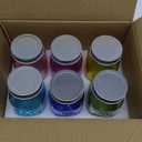 Amzcku 32 OZ Colored Mason Jars with Lids, 6 Pack Wide Mouth Quart Canning Jar, Safe for Storage, Pickling, Preserving, Fermenting, DIY Crafts & Decor