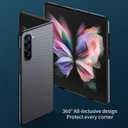 Sisyphy Aramid Fiber Case for Samsung Galaxy Z Fold 6 5G with Carbon Fiber Texture (Black 1500D), Super Slim Protective Cover Skin, Soft Touch Sturdy Durable Snap-on Back Cover