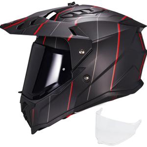 VCOROS Adventure Motorcycle Helmet VS-908 ATV Dirt Bike Off Road Motocross Full Face Helmet for Adults DOT Approved (X-Large, Matte Amassed)