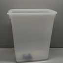 IRIS USA Airtight Dog Food Storage Container, Up to 38 lbs, Attachable Wheels, For Dog Cat Bird and Other Pet Food Storage Bin, Keep Fresh, Translucent Body, Easy Mobility, Navy