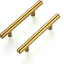 Ravinte 30 Pack | 5'' Cabinet Pulls Brushed Brass Stainless Steel Kitchen Drawer Pulls Cupboard Pulls Cabinet Handles 5Length with 3 Hole Center