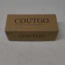 Coutgo Womens Strappy Low Kitten Heels Sandals Open Square Toe Flip Flop Summer Dress Party Shoes 11