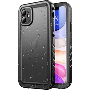 SPORTLINK Waterproof Case for iPhone 11, Full Body Heavy Duty Protection Full Sealed Cover Shockproof Dustproof Built-in Clear Screen Protector Rugged Case for iPhone 11 6.1 Inch Black