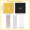 BRIFUTR 2025 Upgrade Graduation Cap Decorations kit, Includes 12 Pcs 9.5 X 9.5 Graduation Cap Topper Blank Glitter Cardstock with Self-Adhesive and 5 Sheets Rhinestones for Graduation Cap Topper