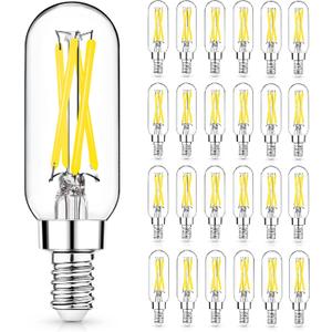 Mlambert 8 Pack Dimmable T6 LED Bulbs,4W Equal 40W e12 Candelabra Bulb 5000K,Clear 4W E12 Edison Light Bulb for Chandelier 