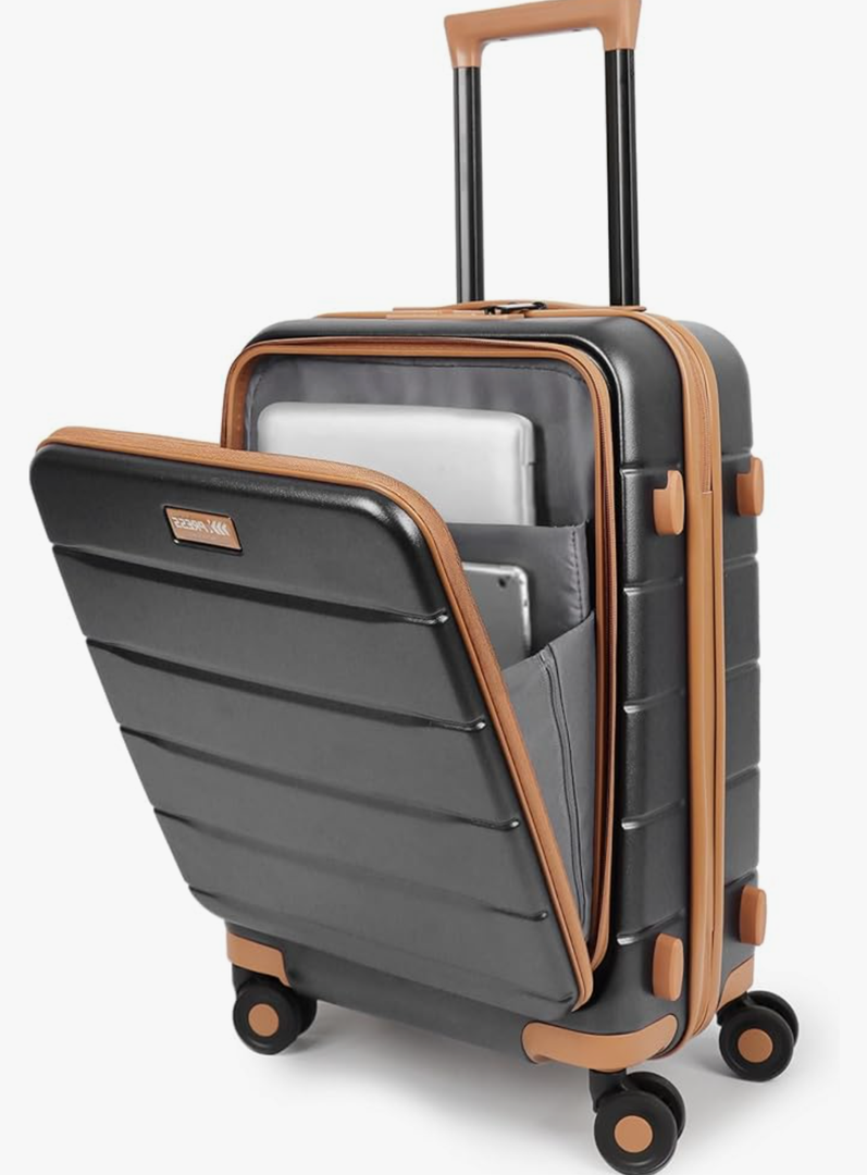 20'' Expandable Carry on Luggage Front Opening,Carry-on Suitcase with Wheels,ABS+PC Hard Shell Suitcases with TSA LOCK,Lightweight Luggage for Women Men Travel,20''