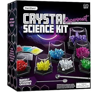 Dan&Darci Crystal Growing Kit for Kids - Science Experiments Gifts for Boys & Girls Ages 8-14 Year Old - Toys Teen Age Boy/ Girl Arts & Crafts Kits - Cool Projects Ideas 8 9 10 11 12 Yr Olds