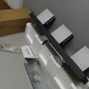 SineRise LED Modern Bathroom Vanity Light Fixtures, Modern Acrylic Bathroom Wall Lighting Fixtures Over Mirror (Cool White 6000K) (3-Light, 24-Inch), Matte Black- Non-dimmable