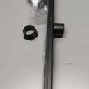 28-Inch Linear Shower Drain with Tile Insert Grate, SUS 304 Stainless Steel Linear Drain, Matte Black Long Rectangle Shower Floor Drain with Leveling Feet, Hair Strainer, Fits Bathroom