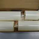 Yeelida Outdoor 4pcs Flameless Waterproof Candles with Handy Remote Control, Cycle Timer Battery Operated Candle Grease Effect LED Flickering Pillar Plastic Long Lasting (Ivory, 3" x4" 5" 6" 7")