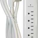 Prime Wire and Cable PB802126 6-Outlet Household Electronics Surge Protector with 14/3 SJT 8-Feet Cord