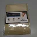 Twin Size Flat Sheet - Hotel Quality Top Flat Bed Sheet Only - Ultra-Soft, Comfy, Breathable & Cooling - Fade & Wrinkle Free - Easy-Care, Stain & Shrink Resistant Bedding - Easy-Fit & Oeko-Tex - Beige