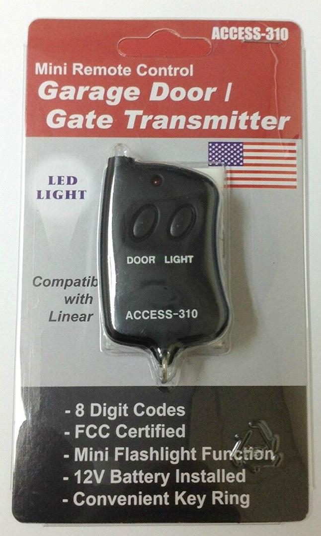 Mini 8 Pin Digit Remote Control Garage Gate Opener Transmitter with LED Light
