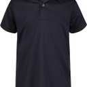 Nautica Boys' School Uniform Sensory-Friendly Short Sleeve Performance Polo (18-20, Navy)