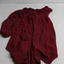 SCOMCHIC Women's Plus Size Puff Long Sleeve Dresses Sweetheart Neckline A Line Short Wedding Guest Cocktail Dress (Burgundy), 3 XL