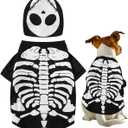 Halloween Skeleton Costumes for Pets Dogs (X-Large) (Black)