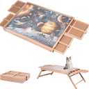 29.92"x22.04"Wooden Puzzle Table with Drawers Cover and Folding Legs,1000 Piece Jigsaw Puzzle Board,Gift for Loved Ones & Friends