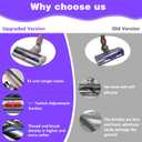 Upgrade High Torque Brush Head Replacement Vacuum Head for Dyson V7 V8 Cyclone V10 V11 V15 SV10 SV11 SV12 SV14 SV15 Cordless Vacuum Cleaner, Quick Release Motor-Head Brush for,Adjustable Suction