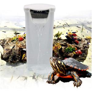 Aquarium Waterfall Filter Reptiles Turtle Filter for small tank 1-15 gallon, Low Level Water Clean Pump Internal Bio Media Water Filtration System for Fish Amphibian Cichlids Frog (Waterfall Filter)