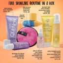 W7 Beauty Blast Skincare Secrets Gift Set - Complete Full Size Skincare Routine with Day Cream, Serum, Cleansers, Toner Mist, Eye Cream and Makeup Remover Pad - Skincare Gifting