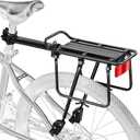 Rear Bike Rack,Bike Cargo Rack,Soft Hanging padLarge Size Protection Brackets and Reflective,Adjustable,Universal,Fit 24" to 29" Bike Frames,BCR09