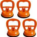 4-Pack 30 LBS Suction Cups Dent Puller Kit - Precision Mini Suction Cup for Small Dents on Car, Phone, Tablet & Glass - Paintless Dent Removal Tool for Smooth Surfaces