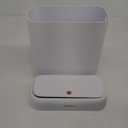 MOPALL Small Bathroom Trash Can with Lid, 2.6 Gallons / 10 L Slim Plastic Garbage Bin with Pop-Up Lid, Mini Waste Basket Can Dog Proof for Kitchen, Bedroom, Office, Laundry, Toilet, Rv, White