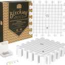 Hephaestus Crafts Blocking Mats for Knitting - Pack of 9 GRAY Blocking Boards with Grids for Needlepoint or Crochet. 150 T-pins