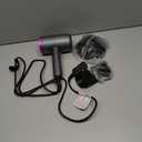 Slopehill Professional Ionic Hair Dryer, Powerful 1800W Fast Drying Low Noise Blow Dryer with 2 Concentrator Nozzle 1 Diffuser Attachments for Home Salon Travel (Grey)