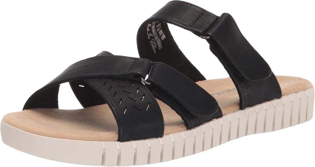 Easy Street Women's Patricia Slide Sandal (Black) 6.5 Wide