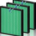 Improvedhand Vital 100S HEPA Replacement Filter Toxin Absorber Compatible With LEVOIT Vital 100S/100S-P Air Purifier, High-Efficiency 3-IN-1 True HEPA and Activated Carbon Filters, Pack of 3, Green