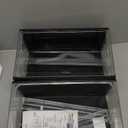 2 Pack XL Shoe Storage Box Organizer,Drop Side Large Shoe Boxes Clear Plastic Stackable Container,Magnetic Sneaker Display Case, 2 Pack Black)