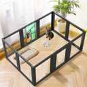 FXW AuraSpace Acrylic Indoor Dog Playpen for Small and Medium Dogs, 30 Inch, 10 Panels, Black