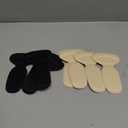 PHIXBEAR Heel Pads for Big & Loose Shoes, Pain Relief, Stop Slip and Blister, Large Grips Cushion Inserts to Make Men & Women Shoes Smaller Tighter (4 Pairs) 2 Apricot 2 Black