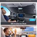 Windshield Sun Shade for Dodge Durango 20002026, Foldable Umbrella Sunshade with 100% UV Block, Multi-Layer Heat Insulation, Reinforced 10-Rib Frame, Keeps Car Cooler, Summer Car Accessory