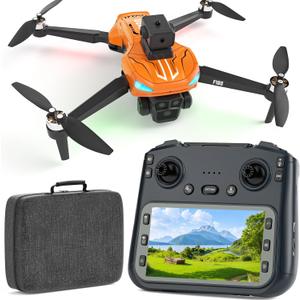 GPS Drone with 4K Camera for Adults, 4.5" Remote Control Screen, Auto Return, Auto Obstacle Avoidance, 22 Min Flight, Foldable FPV RC Quadcopter with Follow Me, Waypoint Fly, Gift for Beginners