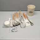 Kitchen Utensils Set - 34 PCS Non-Stick Silicone Cooking Utensils Set Spatula Set with Holder, Wooden Handle Spoon, Brush, Whisk Kitchen Gadgets Tools Set for Nonstick Cookware (Cream White)