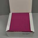 Fuchsia Dinner Napkins Cloth Like with Built-in Flatware Pocket, Linen-Feel Absorbent Disposable Paper Hand Napkins for Kitchen, Bathroom, Parties, Weddings, Dinners or Events, 1/8 Fold, Pack of 50
