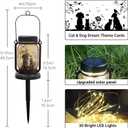 Cat Dog Solar Lanterns, Outdoor Solar Lights, Cat Lamp, Dog Lamp, Garden Decor, Patio Decor, Gifts for Cat Lovers, Gifts for Dog Lovers, Cat Memorials, Dog Memorials, Cat Dog Gifts, Gifts for Girl