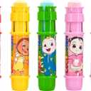 Sunny Days Entertainment CoComelon Jumbo Chalk Holders | 5 Chalk Holders for Kids | Toddler Sidewalk Chalk