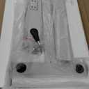 Overbed Bedside Table with Wheels, Adjustable Hospital Over Bed Table, Rolling Laptop Table, Medical Bed Side Table,White