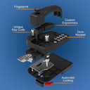 Upgraded RV Door Lock Replacement, Keyless Entry with Fingerprint, Password & Keys, Zinc Alloy Security Kit, Fits Camper Trailer Cargo Trailer, Excludes Class A/C RVs