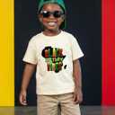 Toddler Juneteenth T-Shirts for Boys Girls Freedom 1865 Shirt Short Sleeve Cotton 2T-8T