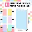 Resurhang 30 Pcs Mini Pastel Notepads Back to School Gift Rainbow Pocket Notebooks Bulk Colorful Notepads for Birthday Party Favors Spring Easter Classroom Office Supplies Paper Pads, 2.4 x 4 Inch