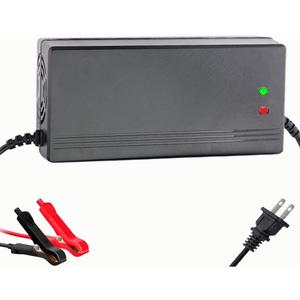 72V/87.6V 10A LiFePO4 Battery Charger for 72V(76.8V 24Strings) Lithium Iron Phosphate Battery, Smart Lithium Battery Charger