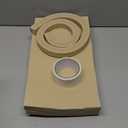 Pangda 4 Pcs 17 x 9 x 7/8 Inch Window Air Conditioner Insulated Foam Panels Insulation Winter Ac Side Surround Panels Kit with Top Seal Strip for Summer and Winter Indoor (Beige)  