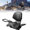 KEMIMOTO ATV Passenger Seat with Security Armrest, ATV Rear Seat Compatible with Can Am Outlander Max 400 450 500 570 650 700 800 800R 850 1000 1000R, Complete Seat Kit Replacement OEM 715002373